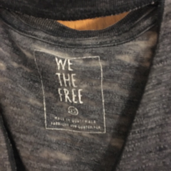 Flowy chocker blue heater tee. XS - Picture 2 of 2